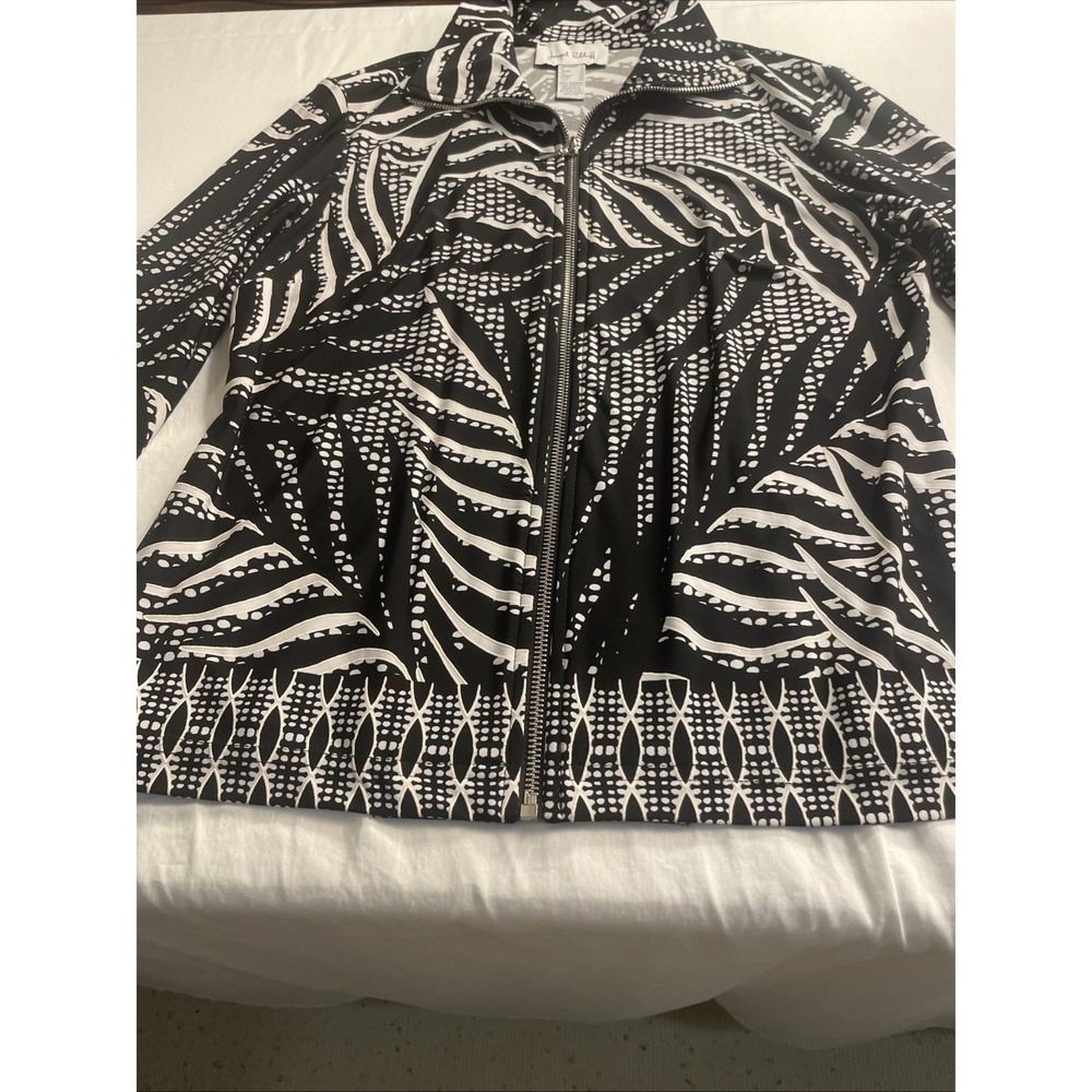 Joseph Ribkoff Black/Multi Jacket Style 194611 Size 10